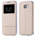 Samsung S8+ Smartfodral med fönster och svarsfunktion Guld