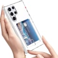 Miniatyrbilde 7 av 11: Skal med Korthållare & Hydrogel Skärmskydd Galaxy S22 Ultra Genomskinlig