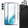 Miniatyrbilde 1 av 11: 2-PACK Galaxy S23 Plus 2.5D Skärmskydd och Kameralinsskydd Transparent