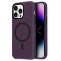 Perfekt Passform & Magnetiskt Grepp - iPhone 16 Pro Skal med Translucent Baksida Mörklila