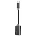 Pikkukuva 1 / 11: Type-C-Splitter (2 i 1) Adapter för Laddning/Musik från Baseus Svart