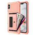 Pikkukuva 1 / 11: iPhone XS Max - Skal med Korthållare Roséguld