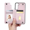 Miniatyrbilde 5 av 10: Stilig deksel med kortlomme HANMAN - Samsung Galaxy S23 Roséguld