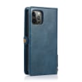 Miniatyrbild 1 av 11: iPhone 15 Pro - Elegant Plånboksfodral i Lyxigt Läder med Korthållare Marinblå