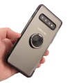 Miniatyrbild 10 av 11: Kraftfullt Smart Silikonskal Ringhållare - Samsung Galaxy S10+ Blå