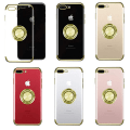 Miniatyrbilde 11 av 11: iPhone 7 Plus - Smidigt Silikonskal med Ringh�llare (FLOVEME) Roséguld