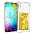 Miniatyrbillede 3 af 10: Skyddande Skal med Kortfack - Samsung Galaxy A70 Transparent/Genomskinlig