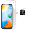 Miniatyrbilde 4 av 11: 2-PACK Xiaomi Redmi 10C Skärmskydd Kameralinsskydd 0,3mm Transparent