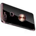 Kraftfullt Silikonskal med Ringhållare - Huawei P Smart 2018 Roséguld