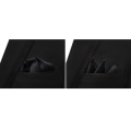 Miniatyrbilde 6 av 11: Stilsäker Pocket Square Kavaj Bröstnäsduk Svart