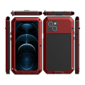 Pikkukuva 4 / 11: iPhone 15 - Skyddande HEAVY DUTY Aluminium Skal Red