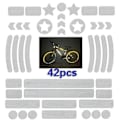 Miniatyrbillede 4 af 9: Slidfaste synlige reflekterende strimler (42-PACK) Blå