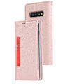 Pikkukuva 2 / 11: Samsung Galaxy S10 Plus - Elegant Floveme Plånboksfodral Grön