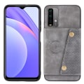 Miniatyrbild 1 av 11: Stilsäkert Skal med Kortfack - Xiaomi Redmi 9T Grå