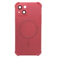 iPhone 15 - Silikonskal med Magnetiskt Stötskydd Rosa