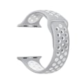 Miniatyrbillede 1 af 11: Apple Watch 38mm - Exklusiva Silikonarmband från NORTH EDGE Grå/Vit M