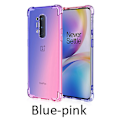 Miniatyrbillede 6 af 11: Skyddande Silikonskal (Floveme) - OnePlus 8 Pro Blå/Rosa