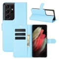 Miniatyrbilde 1 av 11: Stilsäkert NKOBEE Plånboksfodral - Samsung Galaxy S21 Ultra Blå