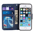 Miniatyrbillede 4 af 11: Genomtänkt Plånboksfodral från LEMAN för iPhone 6/6S Plus Svart