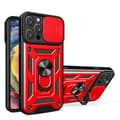iPhone 12 Pro - Skyddande Skal med Smart Ringhållare Röd
