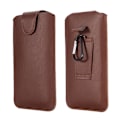 Miniatyrbillede 1 af 11: Professionelt Fleksibelt Mobilcover til Bælte (PU-Læder) Brun 6.5Tum