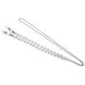 Miniatyrbilde 2 av 10: Elegant Glasögon-snöre Senilsnöre Glasögonsnodd Svart/Silver