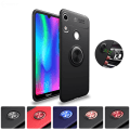 Pikkukuva 5 / 10: Smidigt Skyddsskal med Ringhållare - Huawei Y6 2019 SVART/SVART
