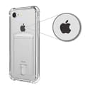 Silikoneskal med Kortholder - iPhone SE 2022 Transparent