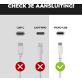 Miniatyrbild 2 av 2: 1m/2.4A Micro-Usb Kabel