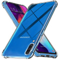 Pikkukuva 3 / 11: Professionellt Silikonskal - Samsung Galaxy A50 Svart/Guld