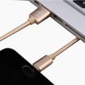 Miniatyrbillede 4 af 11: Slitstark 200cm USB-C/Type-C Snabbladdningskabel Silver