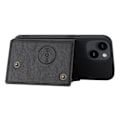 Miniatyrbild 9 av 11: iPhone 15 - Lyxigt Retro Läder Plånboksfodral 4-Kortfack grå