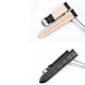 Miniatyrbillede 5 af 9: Komfortabelt urrem (læder) i klassisk design Svart/Guld 22mm