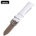 Stilsäkert Retro-Design-Design Klockarmband i PU-Läder Vit 14mm