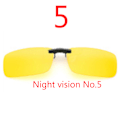 Miniatyrbilde 5 av 11: Effektfulla Clip-on Solglasögon Polarized Gul