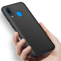 Miniatyrbilde 5 av 6: Skyddande Stilsäkert Skal (Mattbehandlat) - Samsung Galaxy A40 Svart