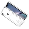 iPhone XR - Smidigt Silikonskal med Kortfack Transparent