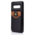 Miniatyrbilde 5 av 11: Robust Smidigt Skal med Korthållare - Samsung Galaxy S10 Mörkbrun