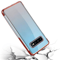 Miniatyrbild 8 av 11: Elegant Skyddsskal för Samsung Galaxy S10 Plus (Electroplated) Röd