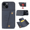 Miniatyrbilde 6 av 11: iPhone 15 Plus - Lyxigt PC-läder Retro Flip Fashion Plånboksfodral Black