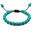 Pikkukuva 10 / 11: Stilrent Slittåligt Stenkulors Armband Black Pine Light Blue