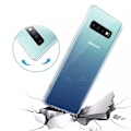 Miniatyrbillede 3 af 11: Dobbelt silikone etui berøringsfunktion - Samsung Galaxy S10Plus Blå