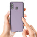 Pikkukuva 6 / 9: Stötdämpande Silikonskal - Samsung Galaxy A40 Transparent/Genomskinlig