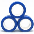 Miniatyrbillede 4 af 11: Fidget Toy / Spinner Magnetiska Ringar / Magic Rings Gul