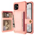 Smidigt Stilsäkert Skal med Kortfack - iPhone 12 Roséguld