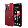 Pikkukuva 1 / 11: Elegant plånboksfodral i lyxigt PU-läder för iPhone 15 Pro Max Red