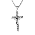 Pikkukuva 9 / 9: Ristiriipus (Jeesus) - Ruostumaton teräs Silver