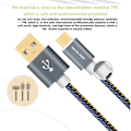Miniatyrbillede 7 af 10: Högkvalité VOXLINK Micro-USB SnabbladdningsKabel 200cm Blå