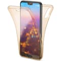 Huawei Y6 2019 - Robust Kraftfullt Dubbelsidigt Silikonskal Guld