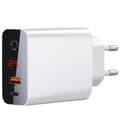 Miniatyrbilde 2 av 9: Type-C USB Väggadapter BASEUS Vit